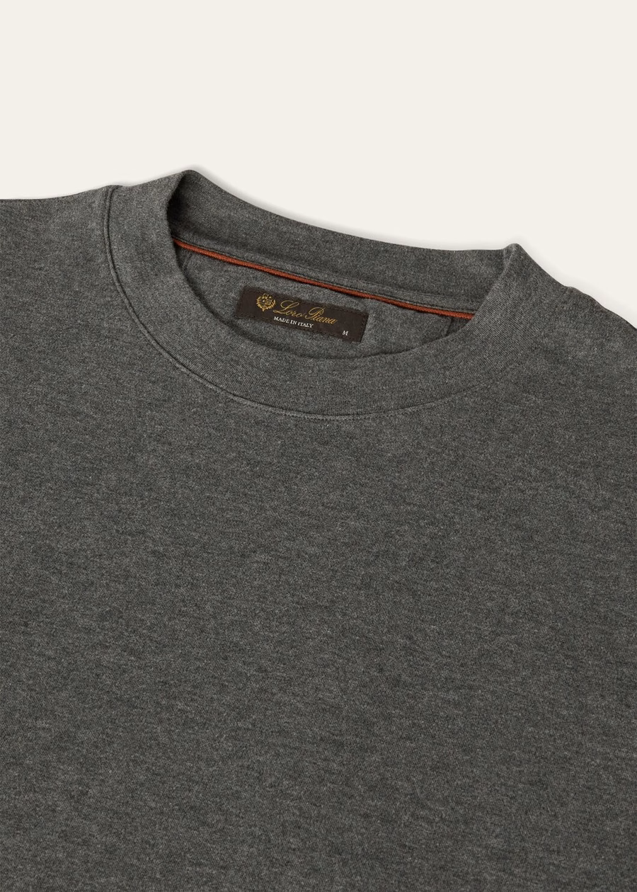 Ray Cotton T-shirt Grijs Gemelaniseerd