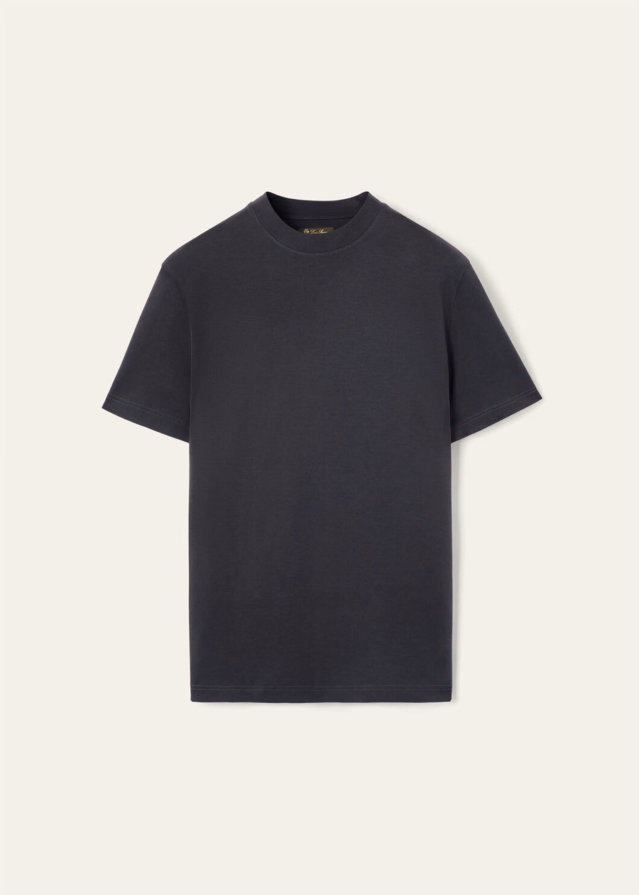 Ray Cotton T-shirt in marineblauw