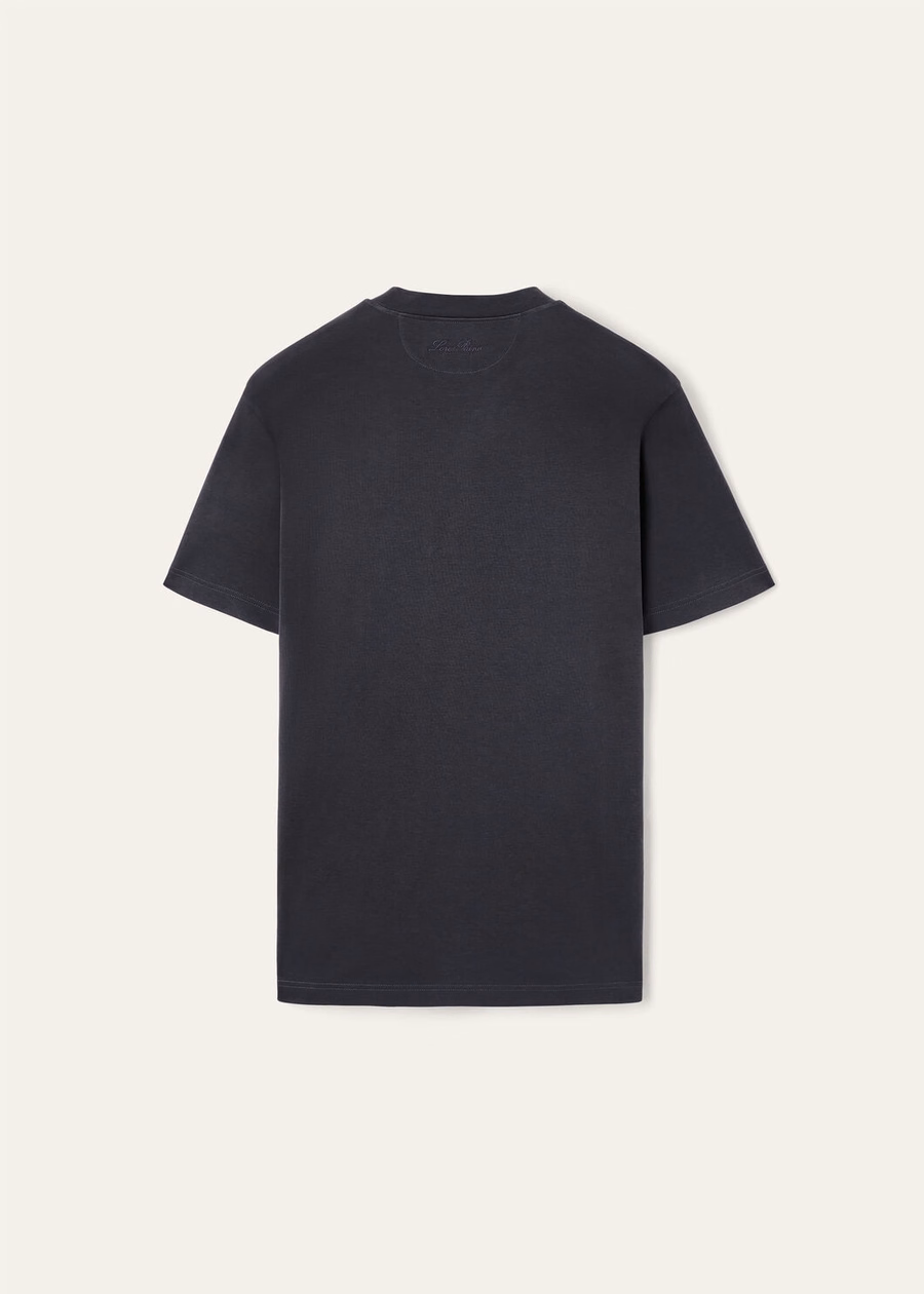 Ray Cotton T-shirt in marineblauw