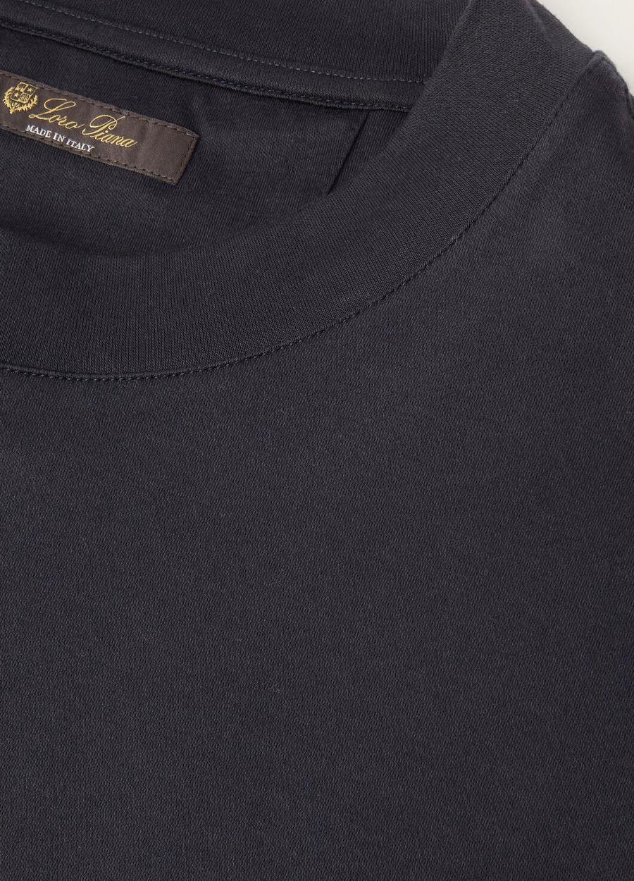 Ray Cotton T-shirt in marineblauw