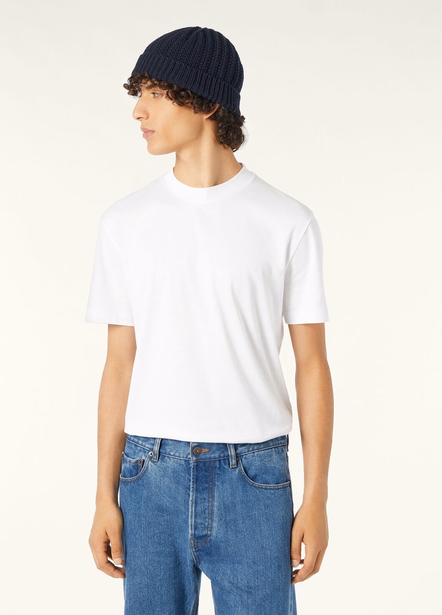 Ray Cotton T-shirt Optisch Wit