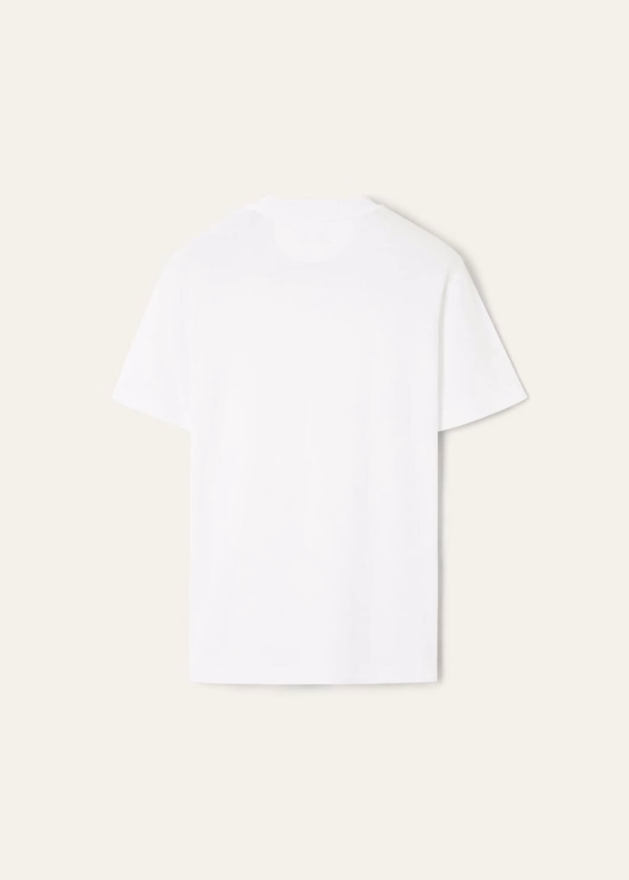 Ray Cotton T-shirt Optisch Wit