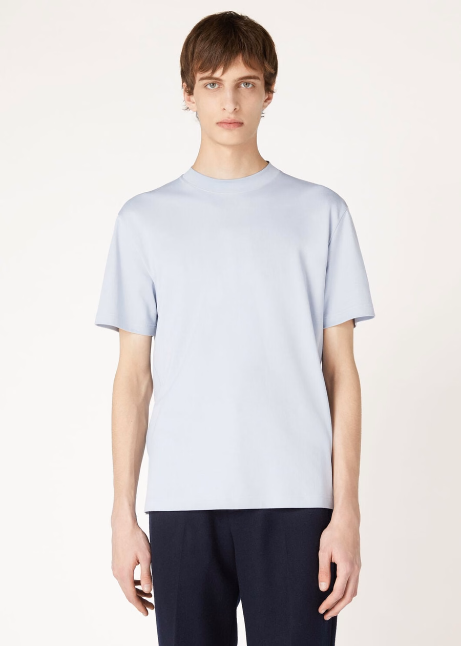 Ray Cotton Dewdrop Blue T-shirt