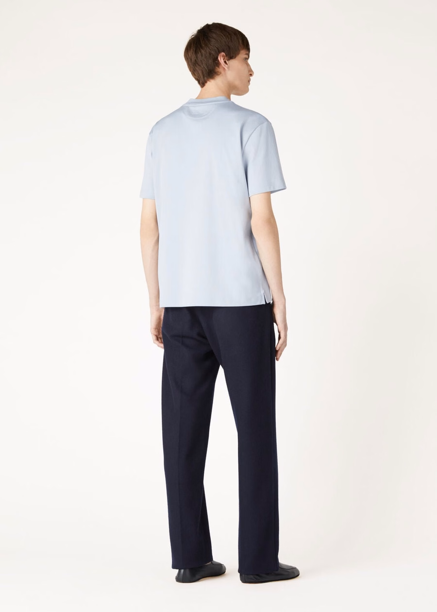 Ray Cotton Dewdrop Blue T-shirt