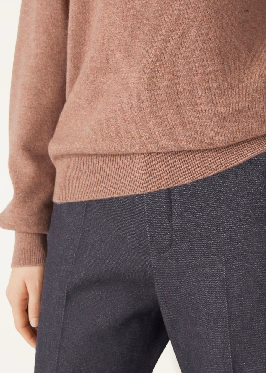 Loro Cashmere Red Sand Mel poloshirt