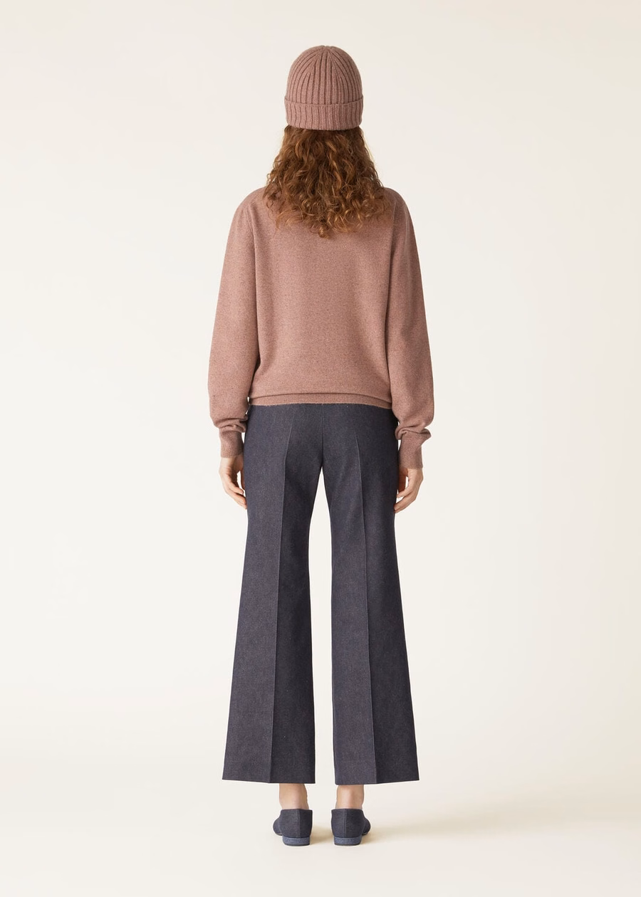 Loro Cashmere Red Sand Mel poloshirt