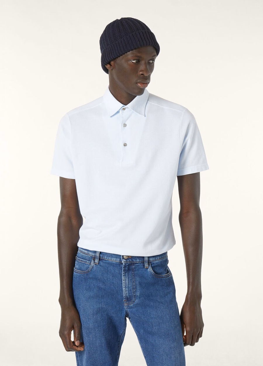 Delicate Sky katoenen poloshirt