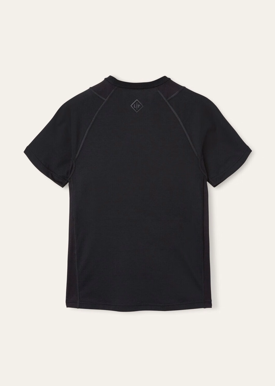 Supramonte katoenen microvezel T-shirt zwart