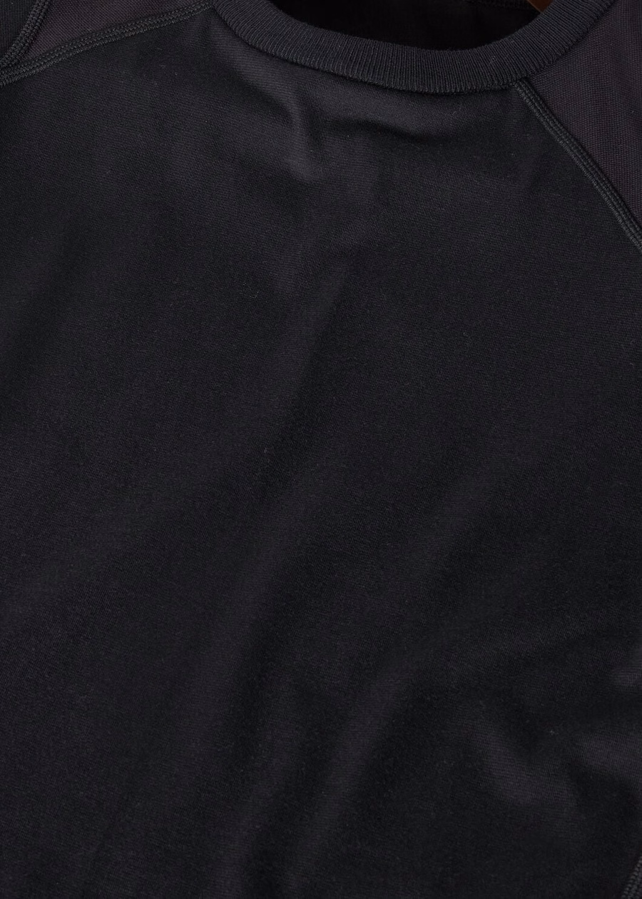 Supramonte katoenen microvezel T-shirt zwart