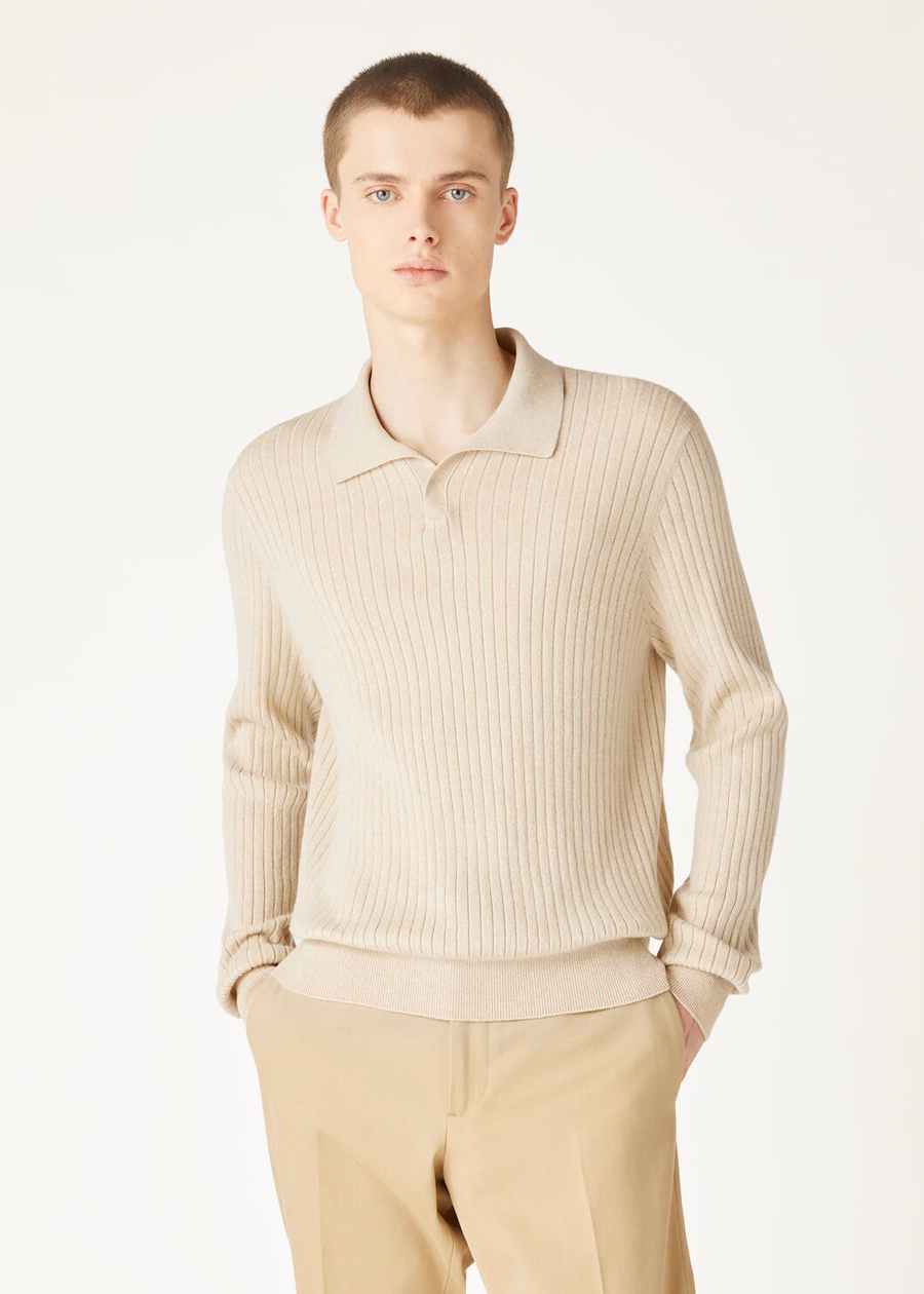 Lexington Baby Kasjmier Poloshirt Crème Kasjmier Melange