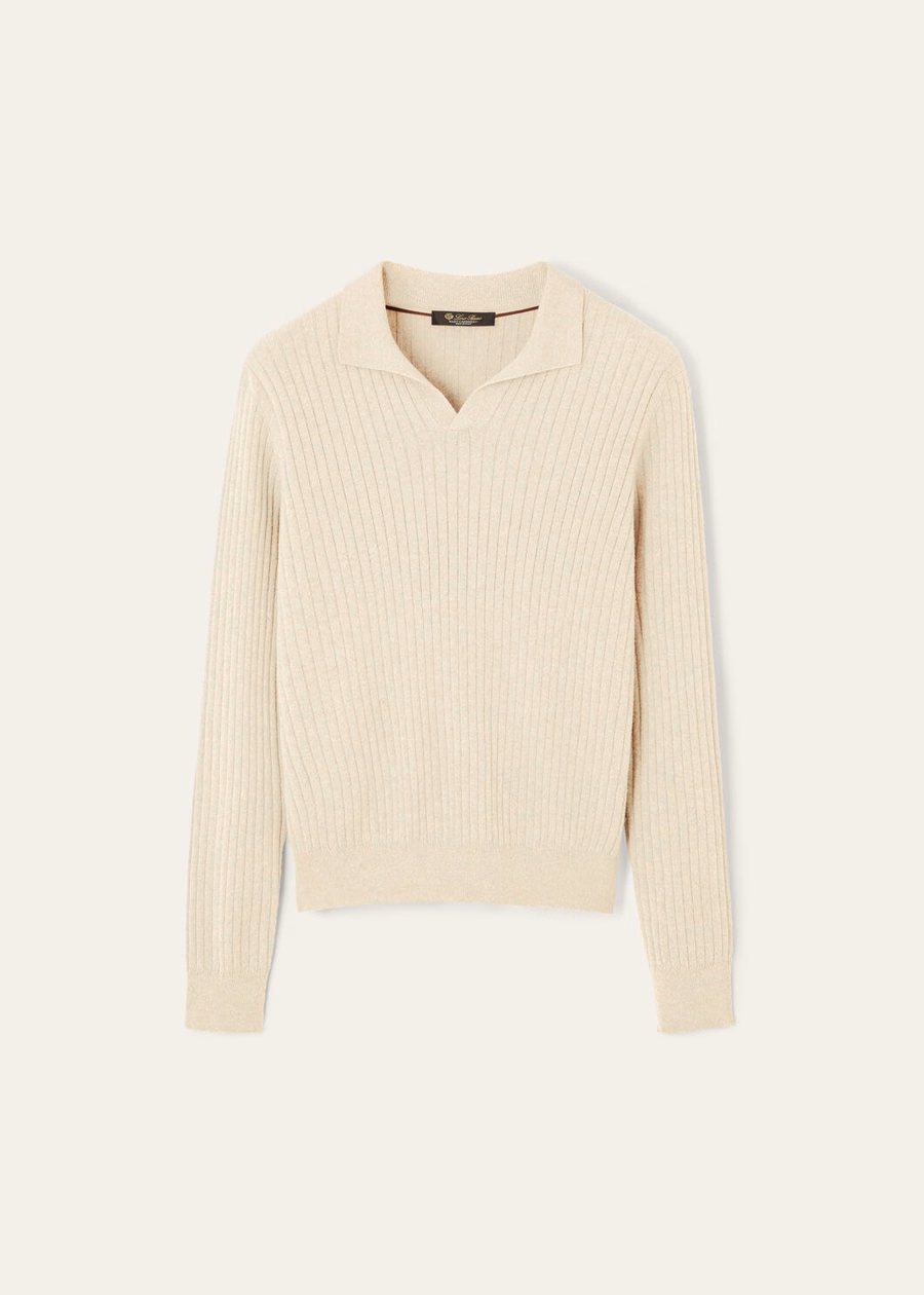 Lexington Baby Kasjmier Poloshirt Crème Kasjmier Melange