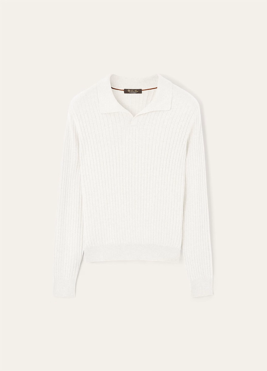Lexington Baby kasjmier poloshirt wit