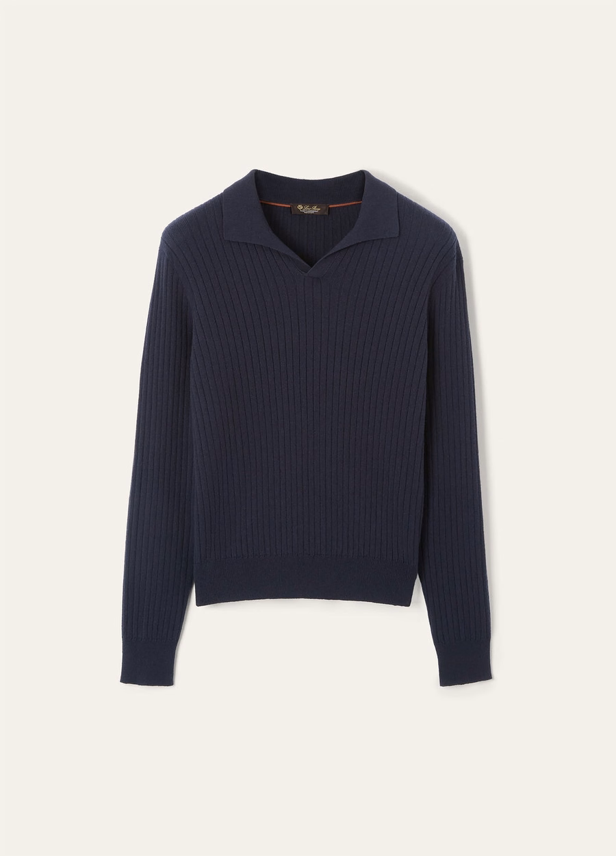 Lexington Baby Kasjmier Poloshirt Marineblauw