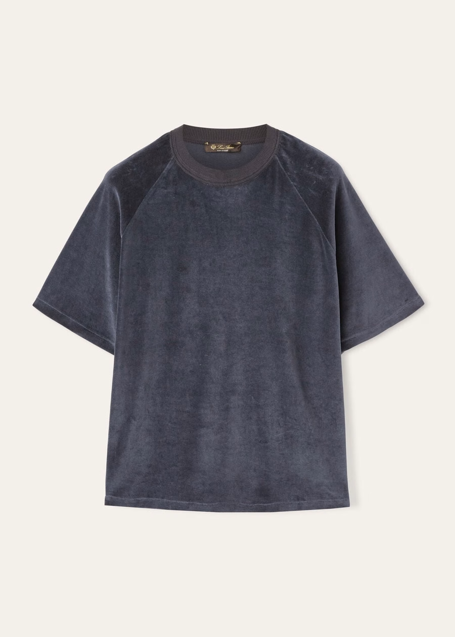 Duggia T-shirt van katoen en zijde met schaduwrijke lucht