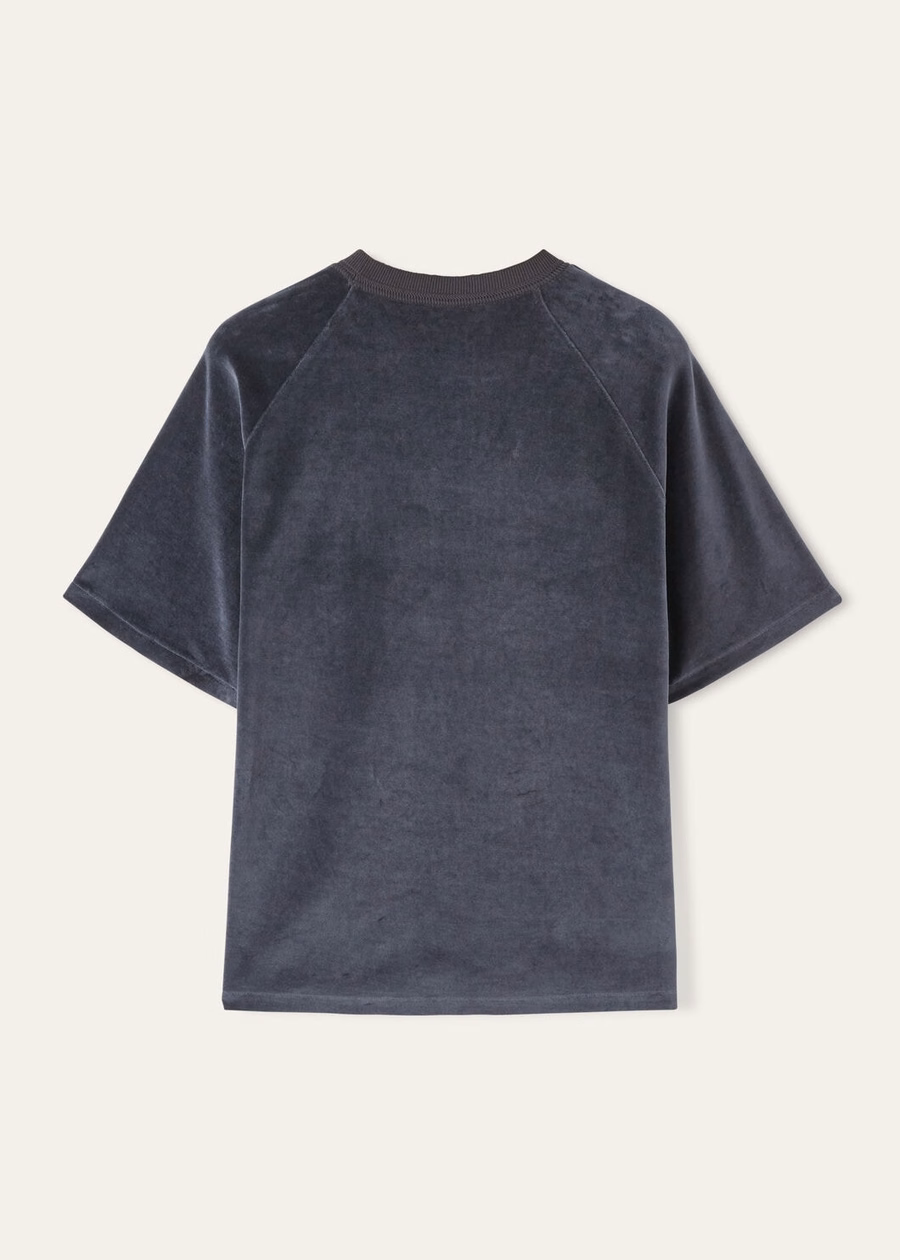 Duggia T-shirt van katoen en zijde met schaduwrijke lucht