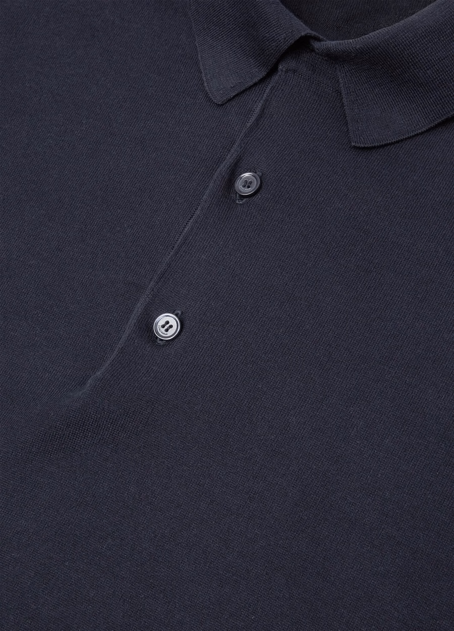 Ice Wish katoenen poloshirt in marineblauw