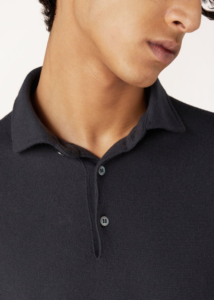 baby kasjmier polo zwart