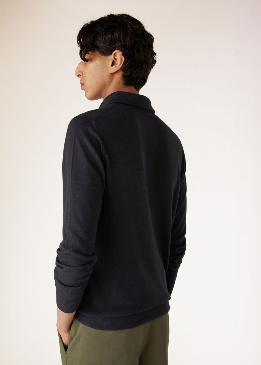 baby kasjmier polo zwart