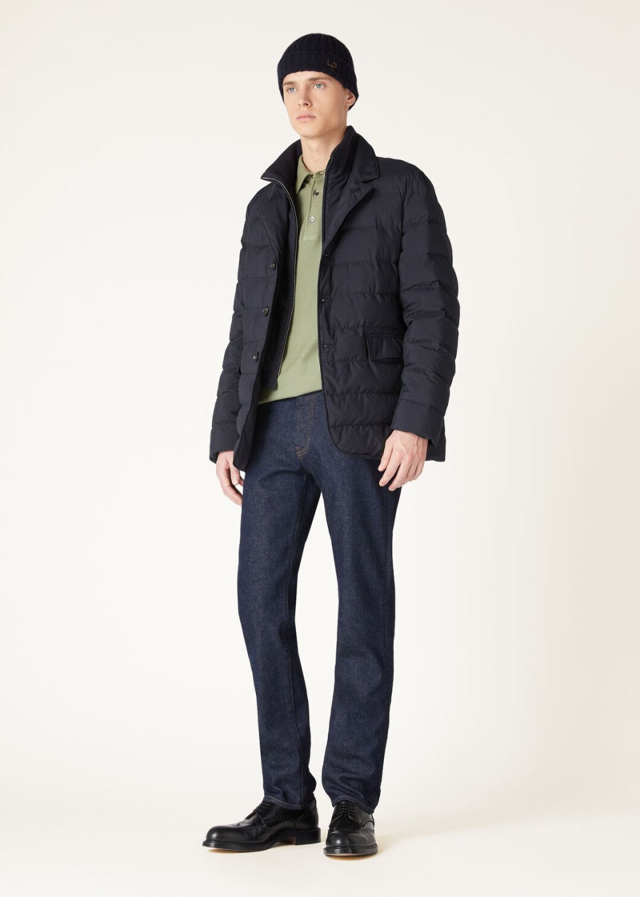 midnight moss katoenen poloshirt