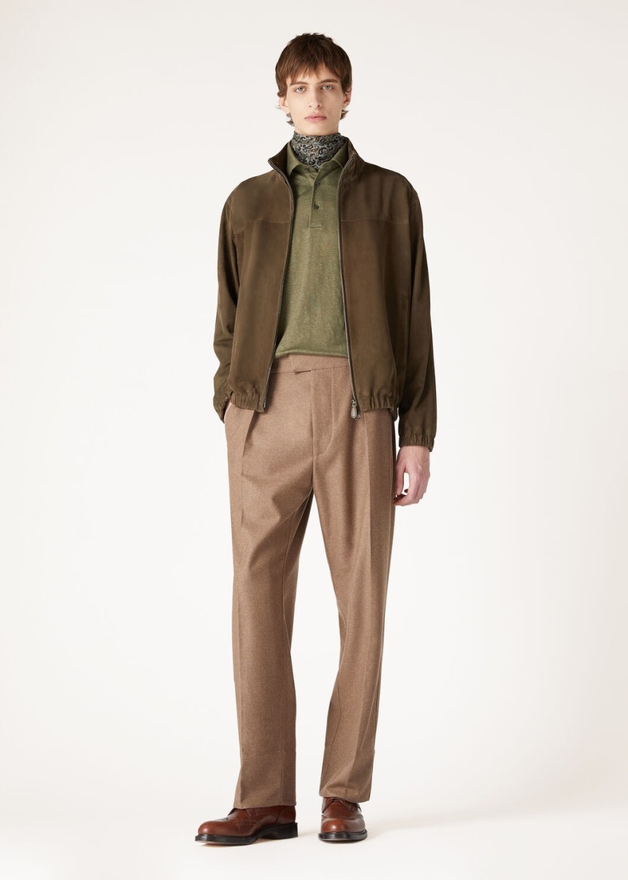 moerasgroene poloshirt