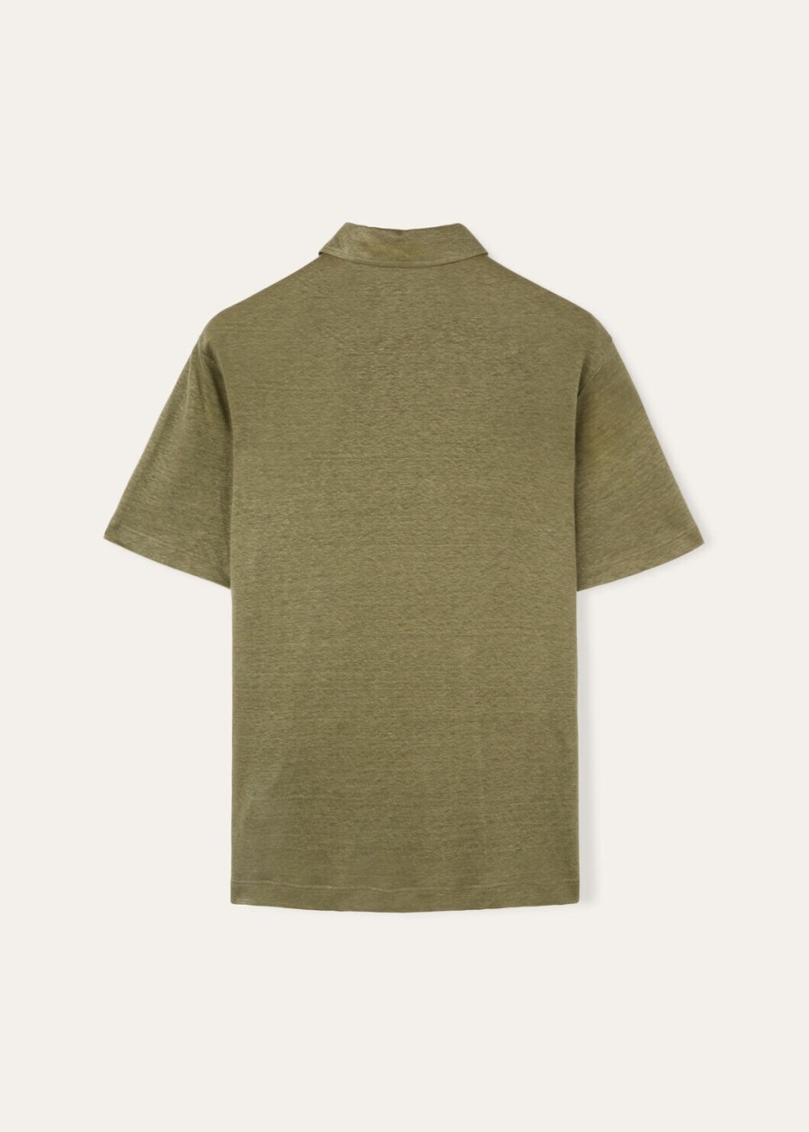 moerasgroene poloshirt