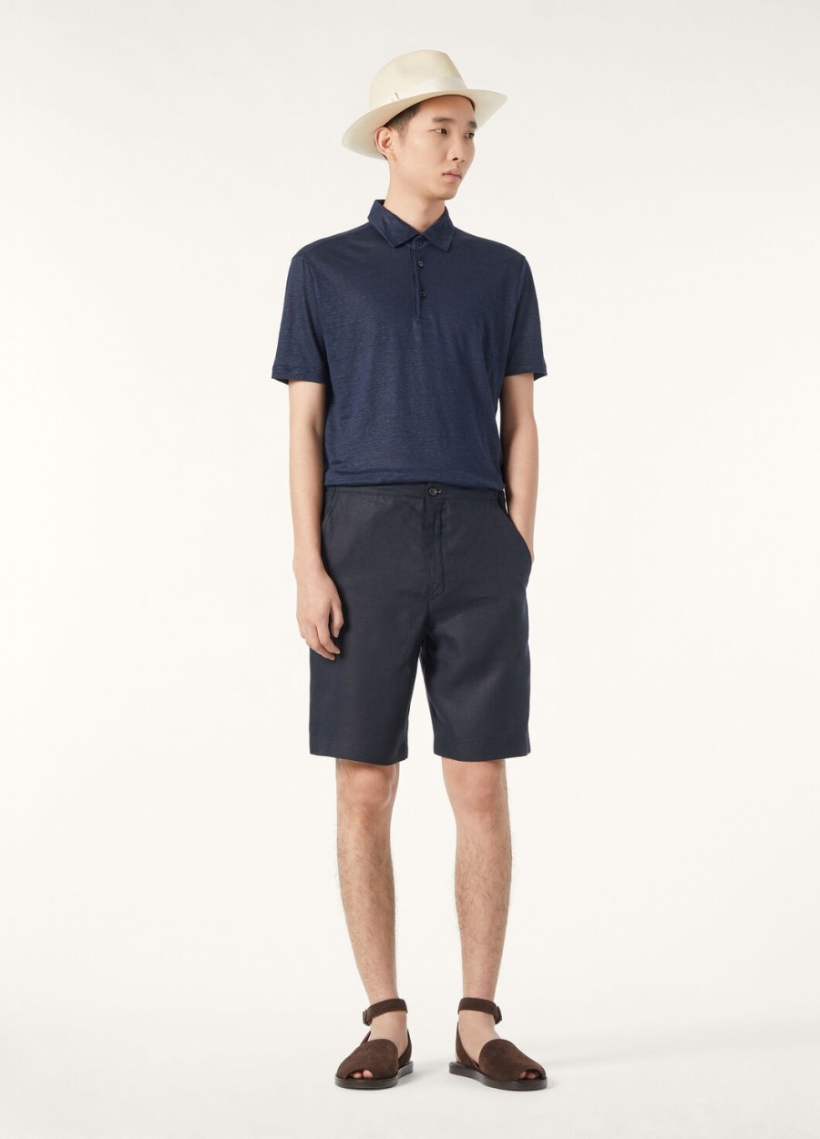 marineblauwe poloshirt