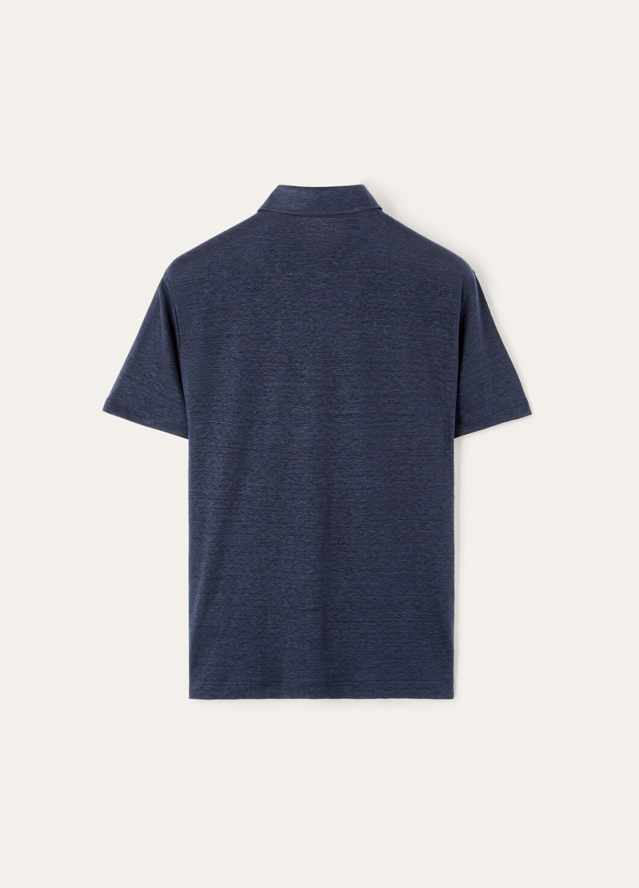 marineblauwe poloshirt