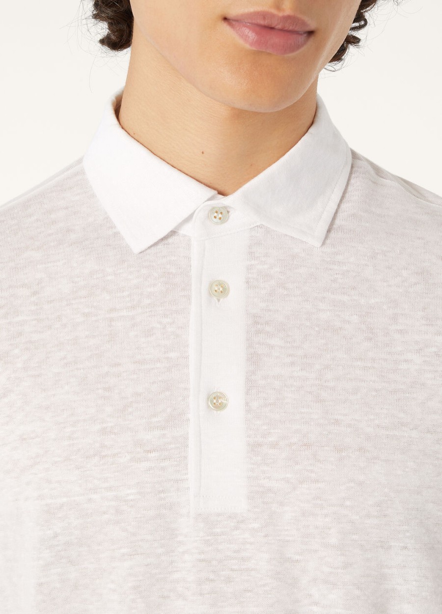 poloshirt in optisch wit