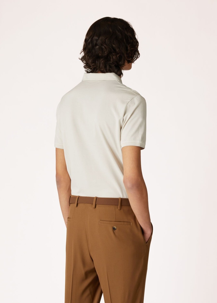 open poloshirt katoen zijde ghiaccio mel