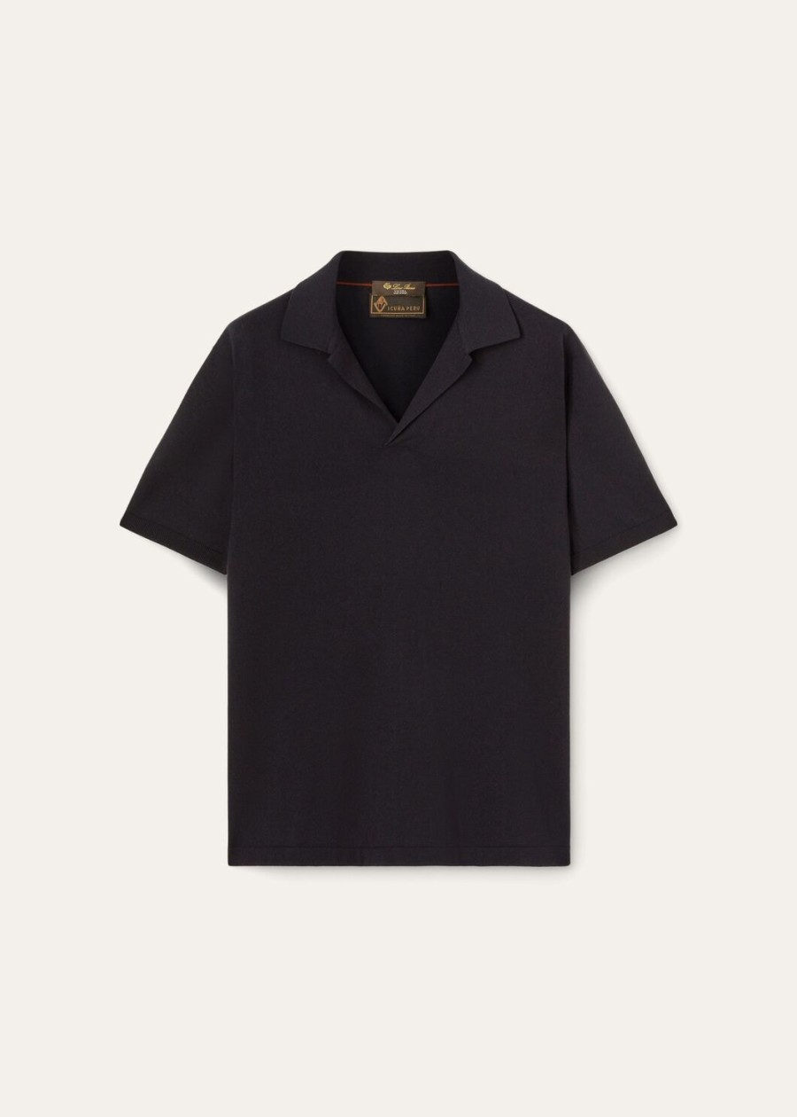 casual poloshirt vicuña marineblauw