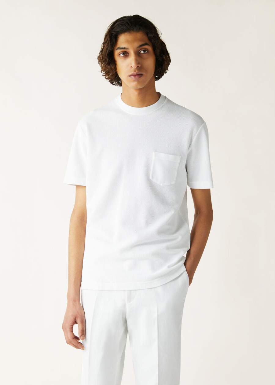 lemme katoenen t-shirt optisch wit