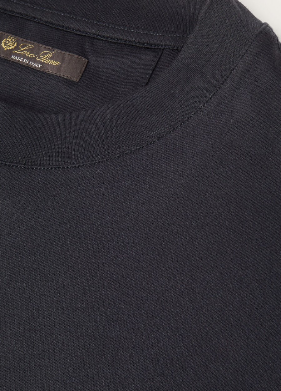 ray cotton t-shirt in marineblauw