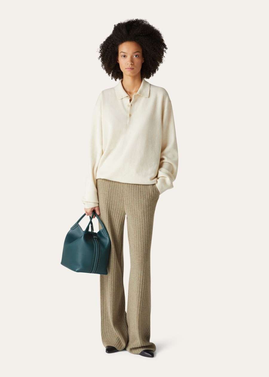 loro cashmere pure dunes mel polo shirt