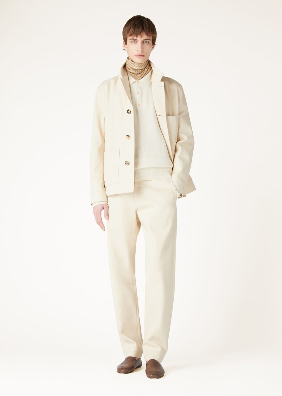 loro cashmere pure dunes mel polo shirt