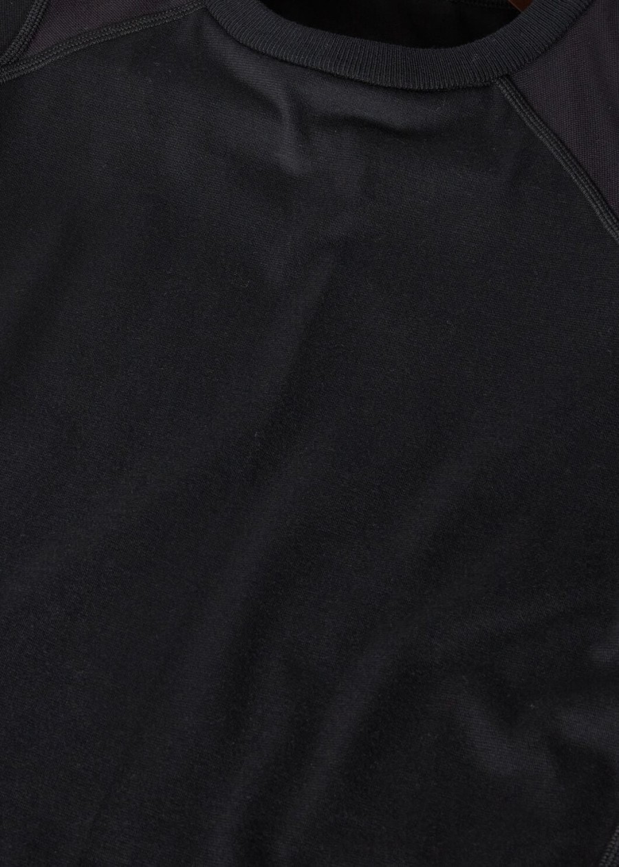 supramonte katoenen microvezel t-shirt zwart