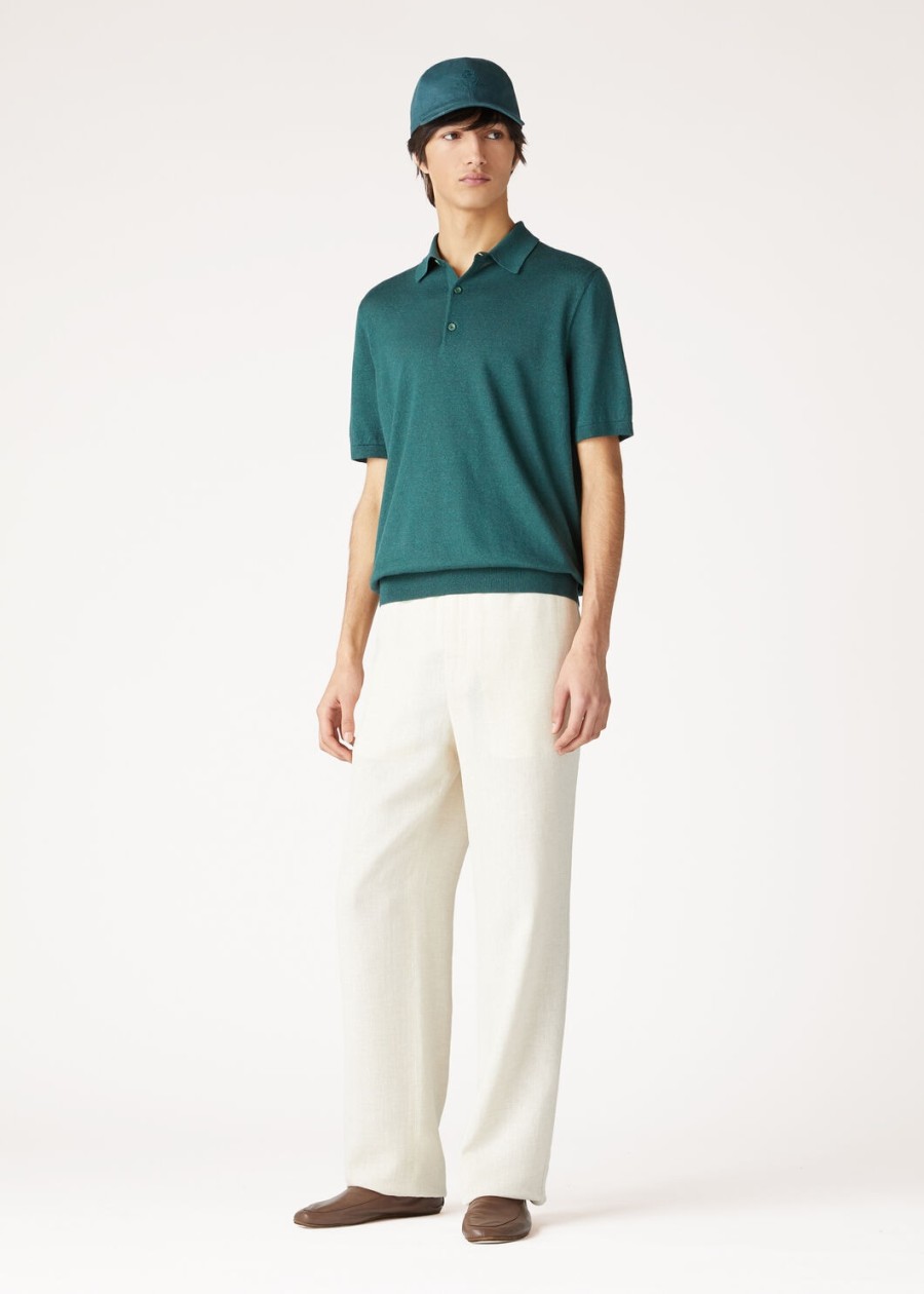 cruise kasjmier poloshirt in spirulinagroen