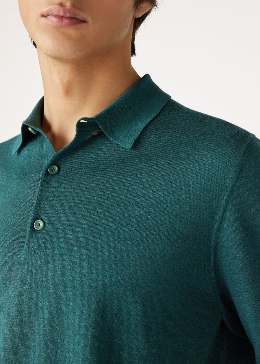 cruise kasjmier poloshirt in spirulinagroen