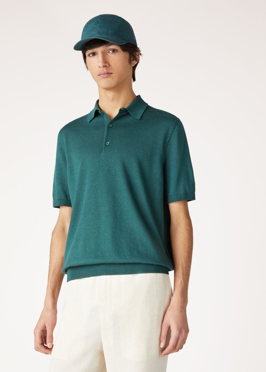 cruise kasjmier poloshirt in spirulinagroen