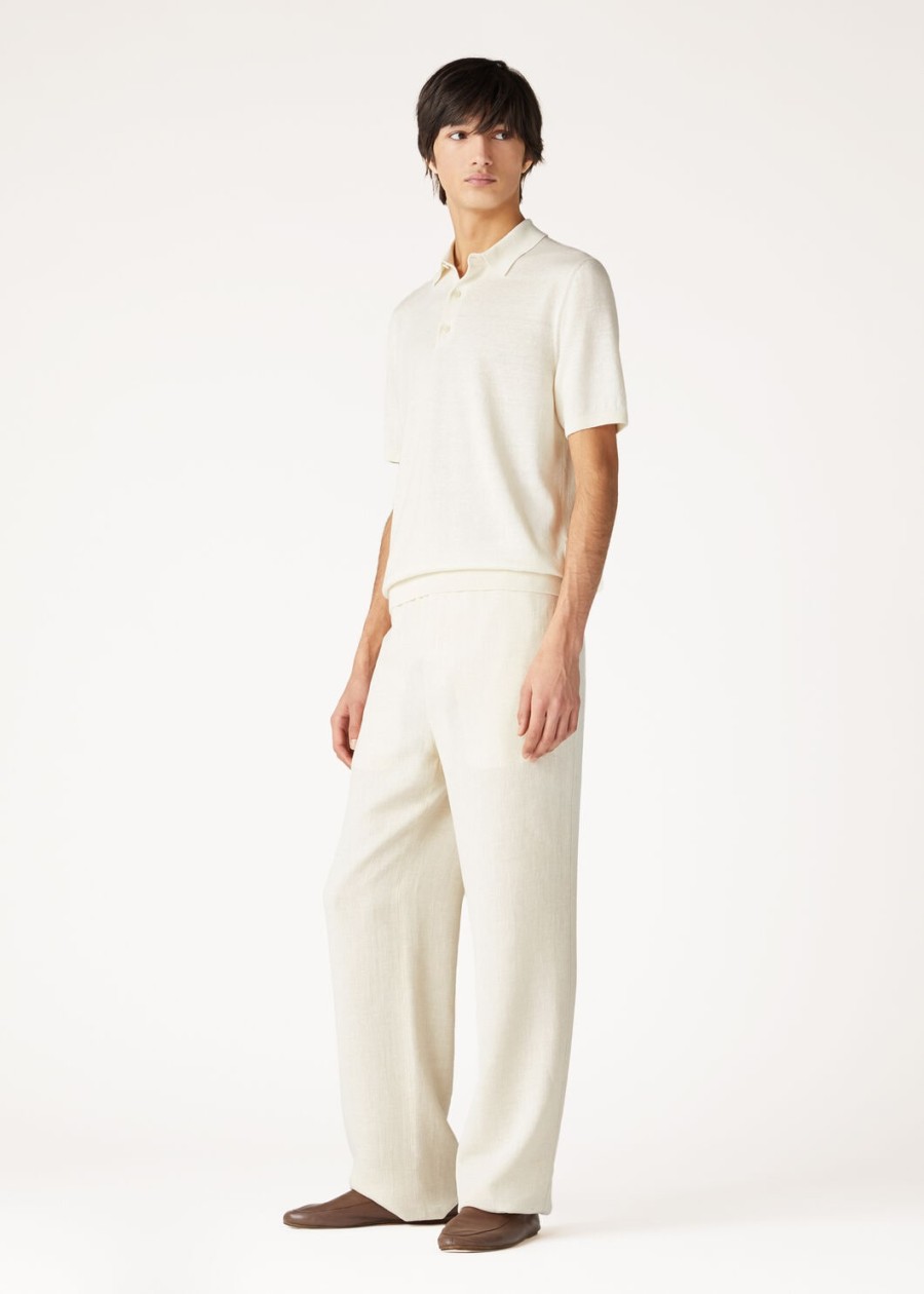 cruise in cashmere nougat polo shirt
