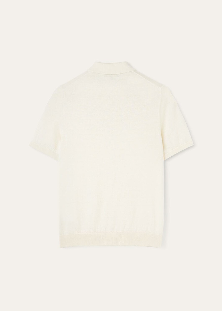 cruise in cashmere nougat polo shirt
