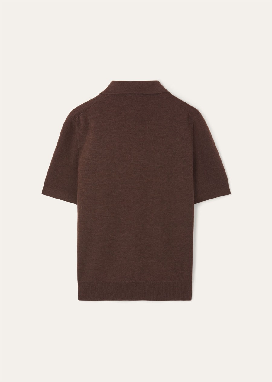 empire wish wollen poloshirt met sterrenmotief en anaise-melange