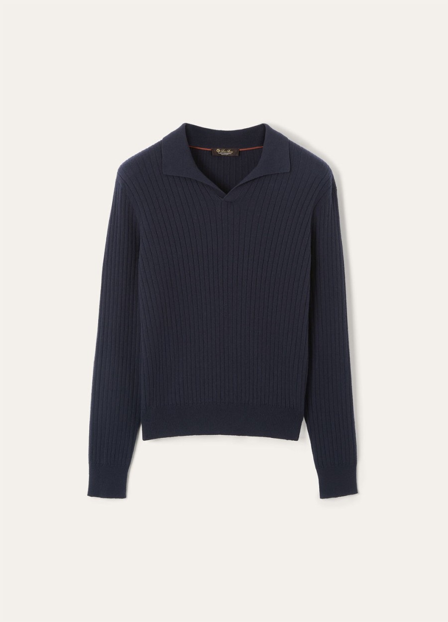lexington baby kasjmier poloshirt marineblauw