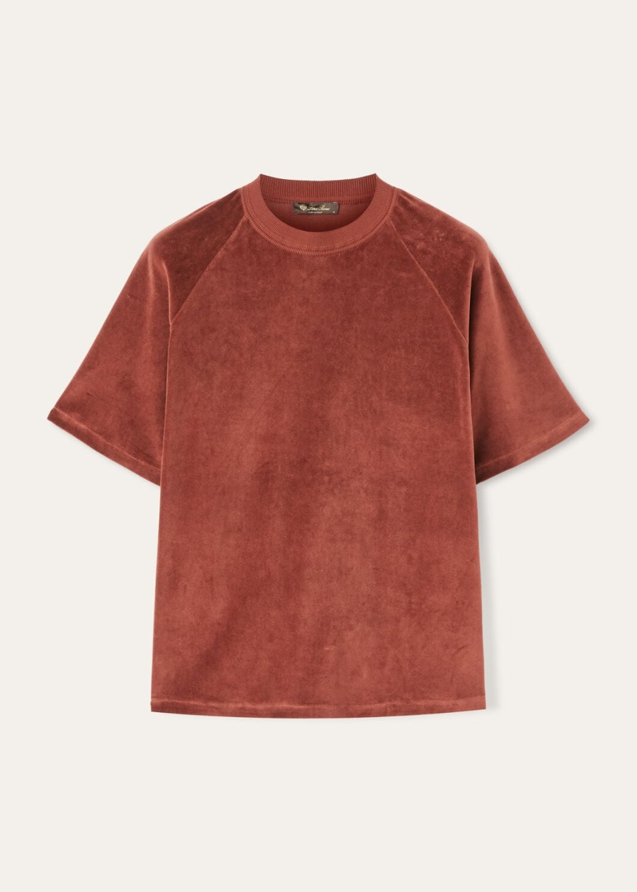 duggia katoen-zijden t-shirt donker kurkuma