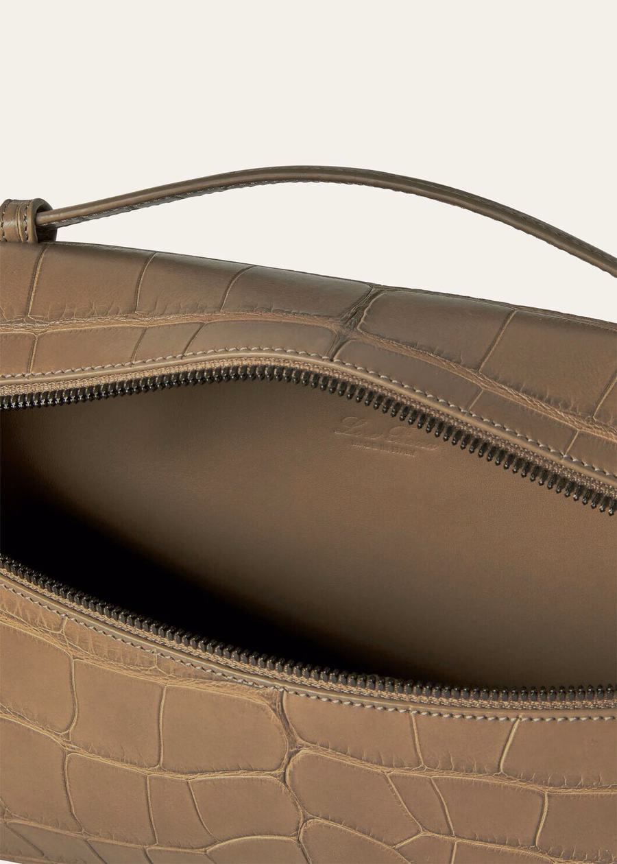 L29 Extra Case in Warm Mastic/Onyx Alligator Leather