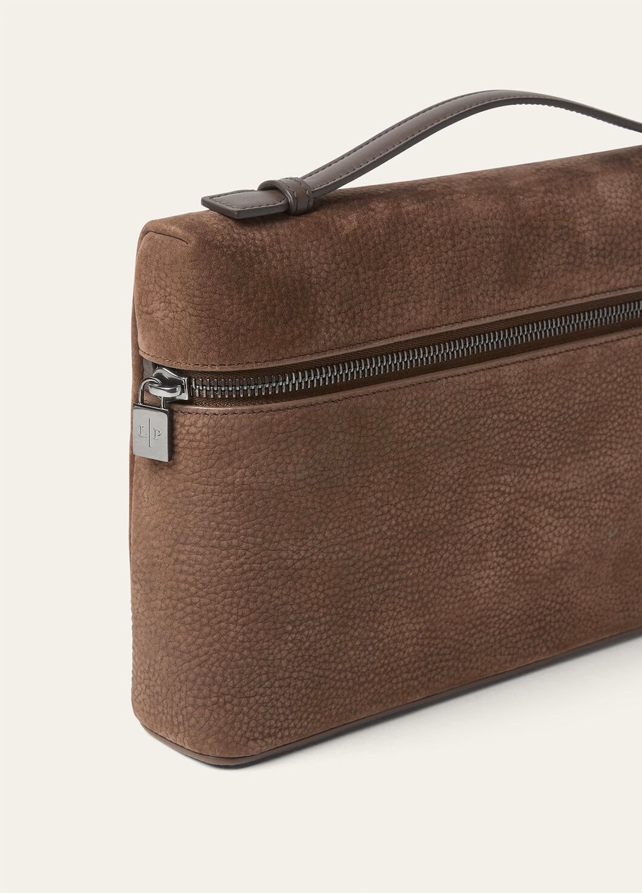 Extra hoes L29 in getint kalfsleer/donkere chocolade/onyx
