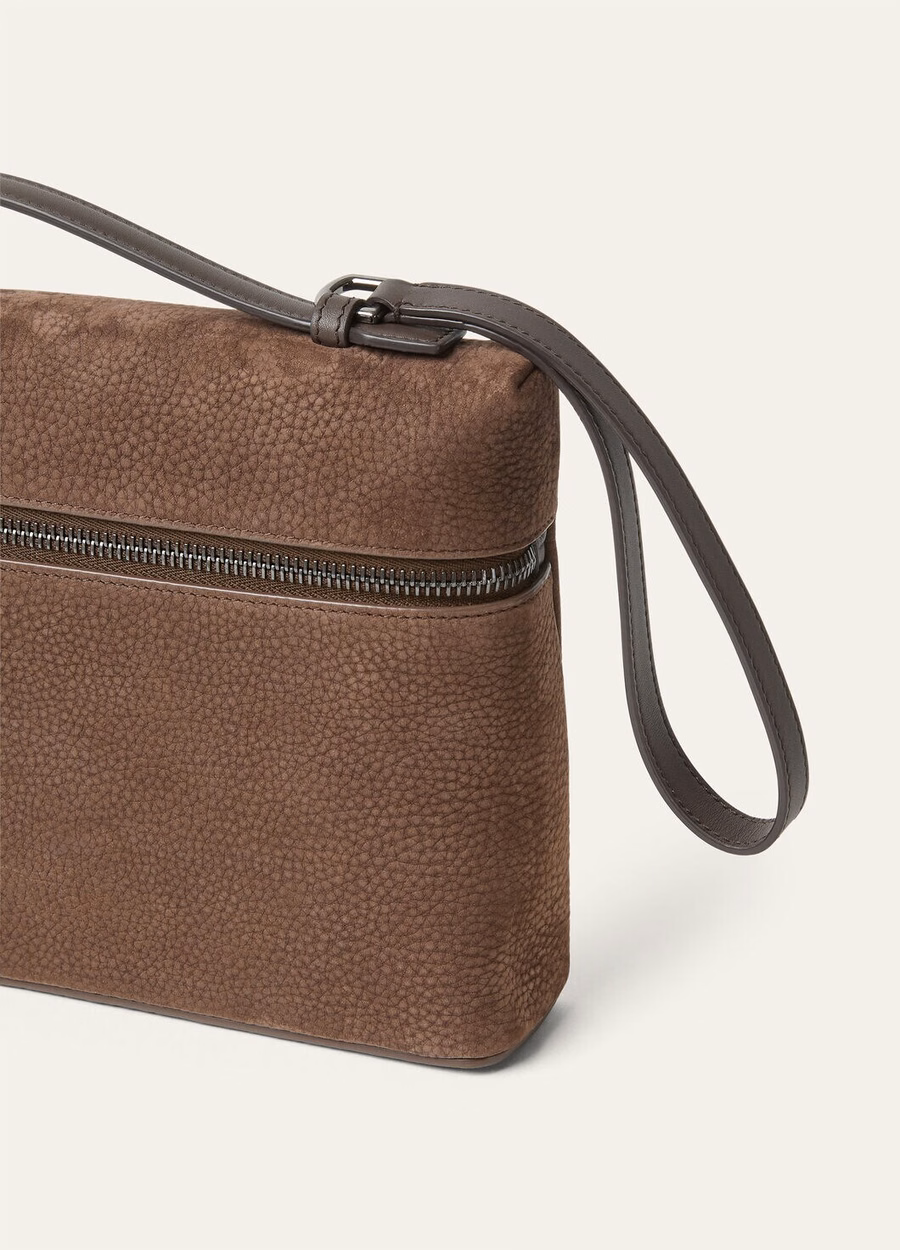 Extra hoes L29 in getint kalfsleer/donkere chocolade/onyx