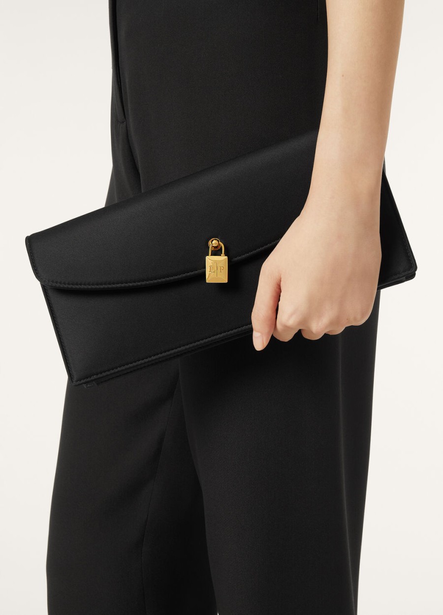 clutch extra tuxedo zijde zwartzon goud