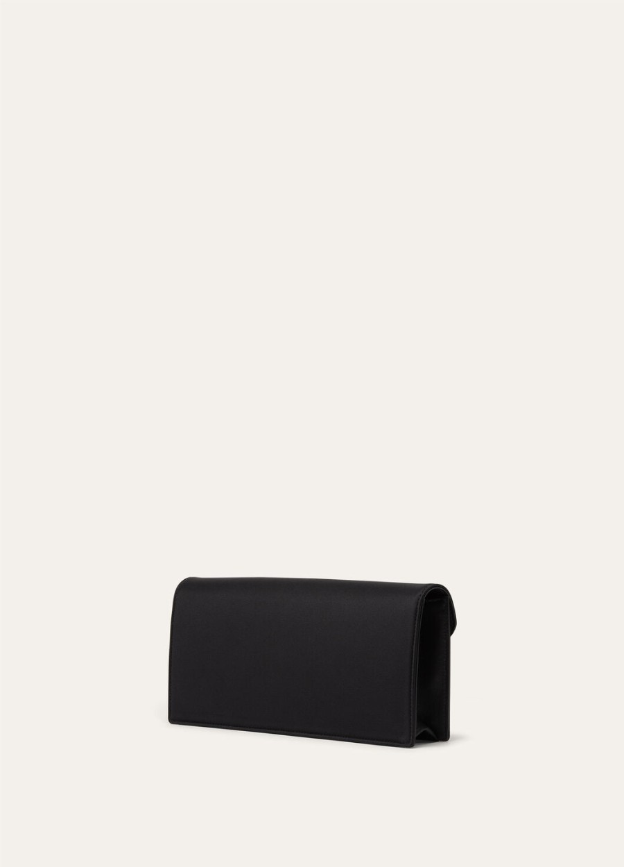 clutch extra tuxedo zijde zwartzon goud