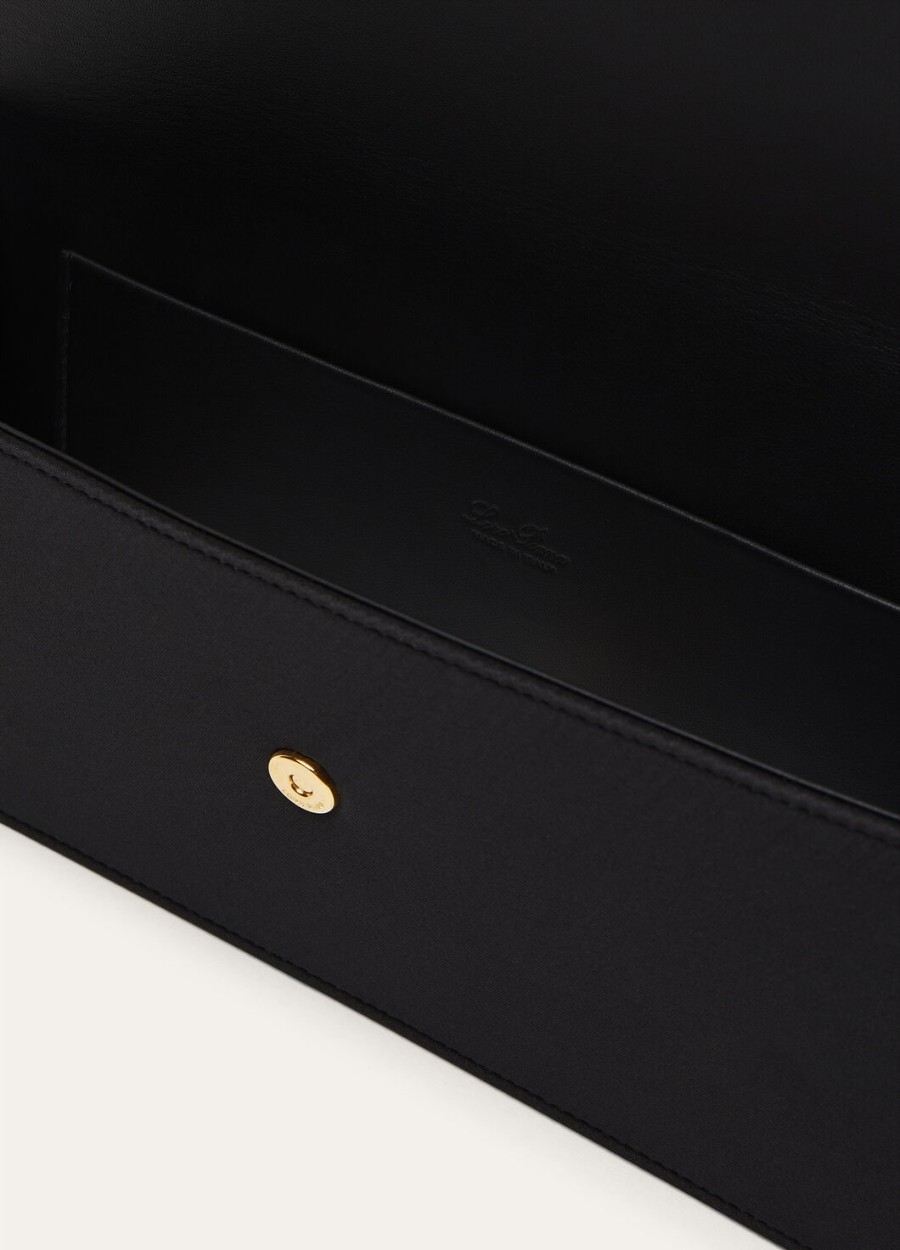 clutch extra tuxedo zijde zwartzon goud
