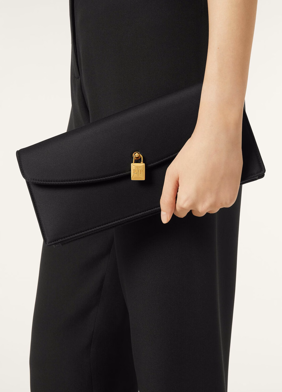 Clutch Extra Tuxedo Zijde Zwart/Zonnegoud